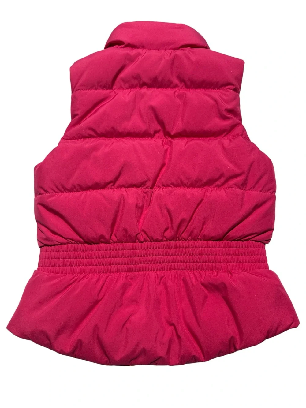 Ralph Lauren Girls Reversible Down Puffer Vest 4 Hot Pink Orange - Picture 2 of 5